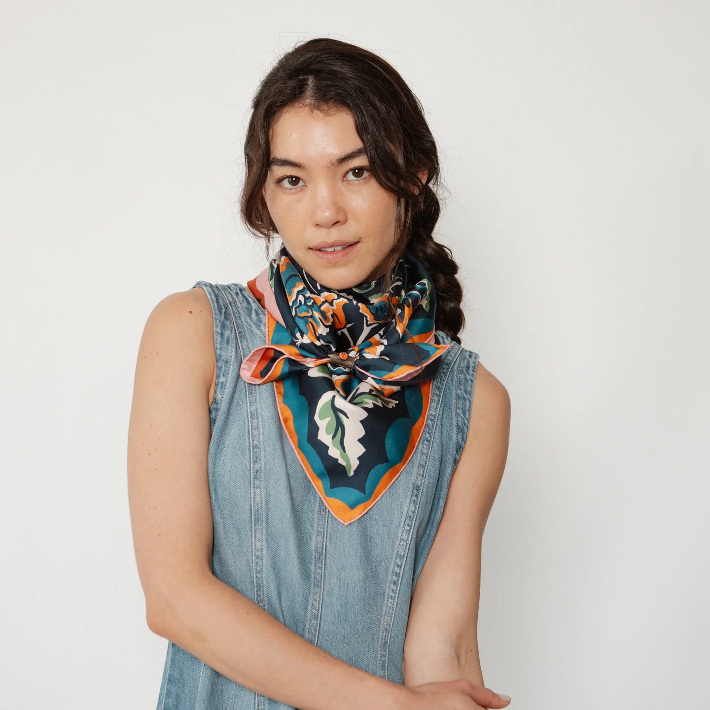 Twofer Silk Scarf