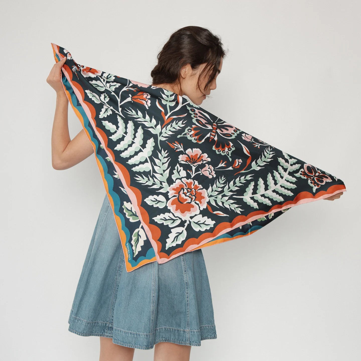 Twofer Silk Scarf