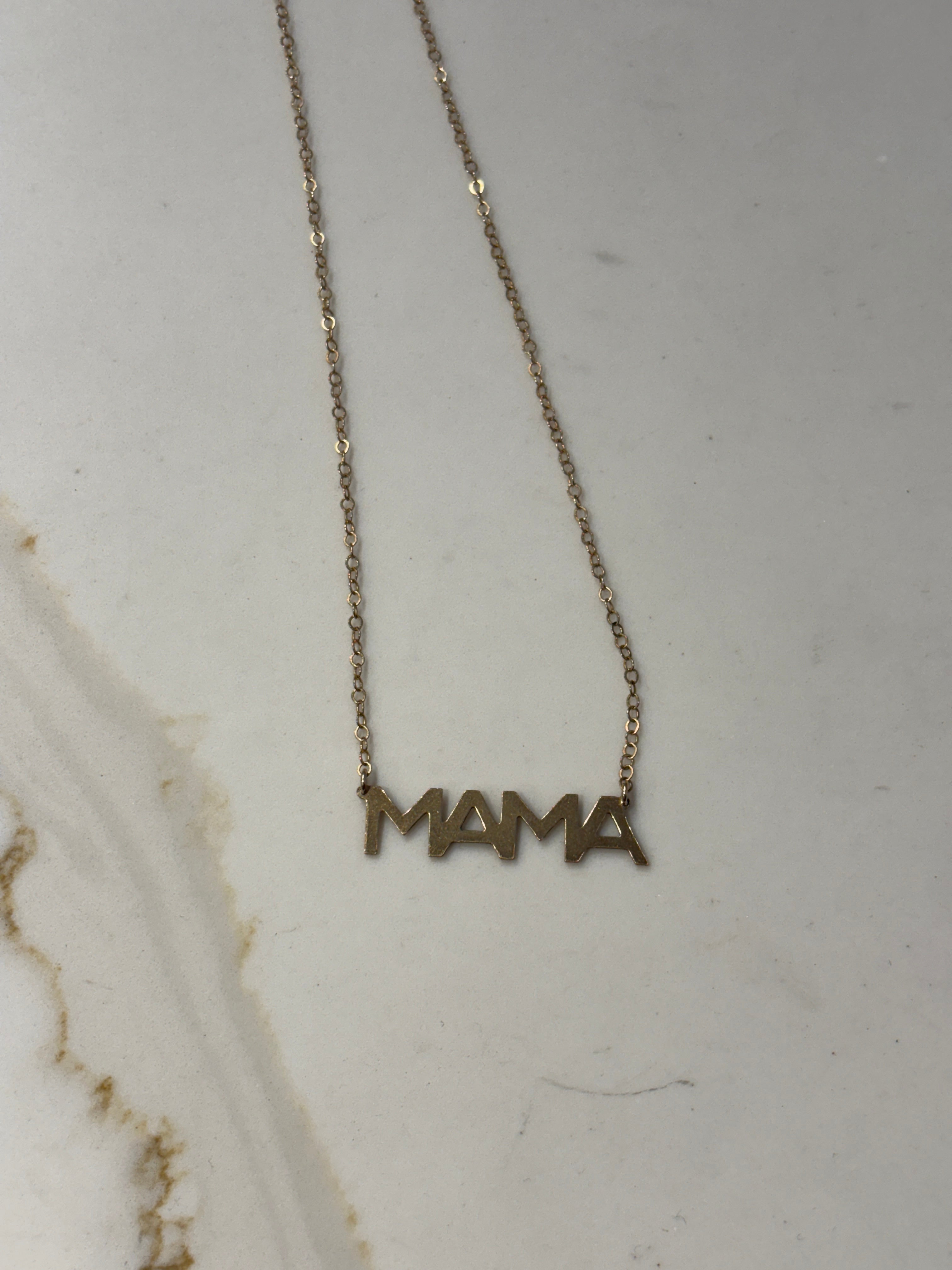 Mama 14K gold filled necklace