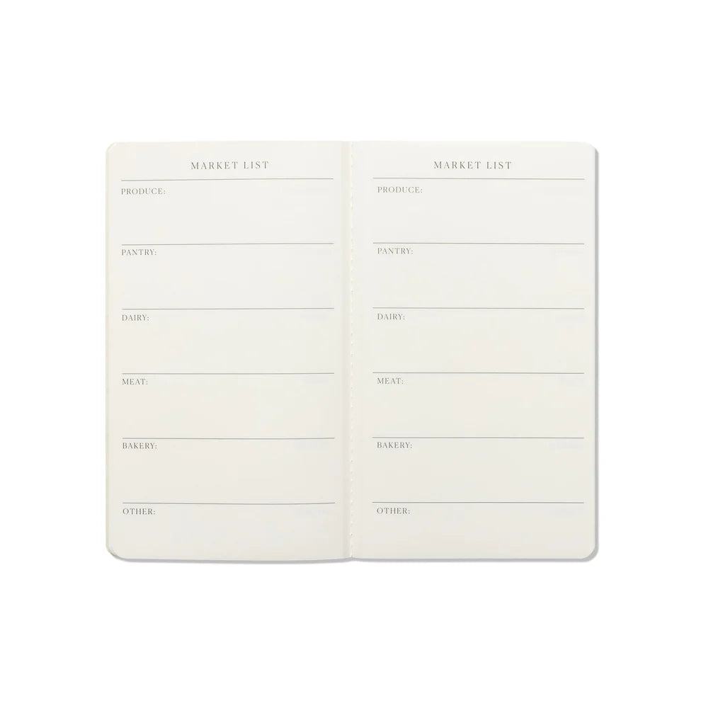 Notebook Set of 3- Meal Planner, Market List, Recipe Idea