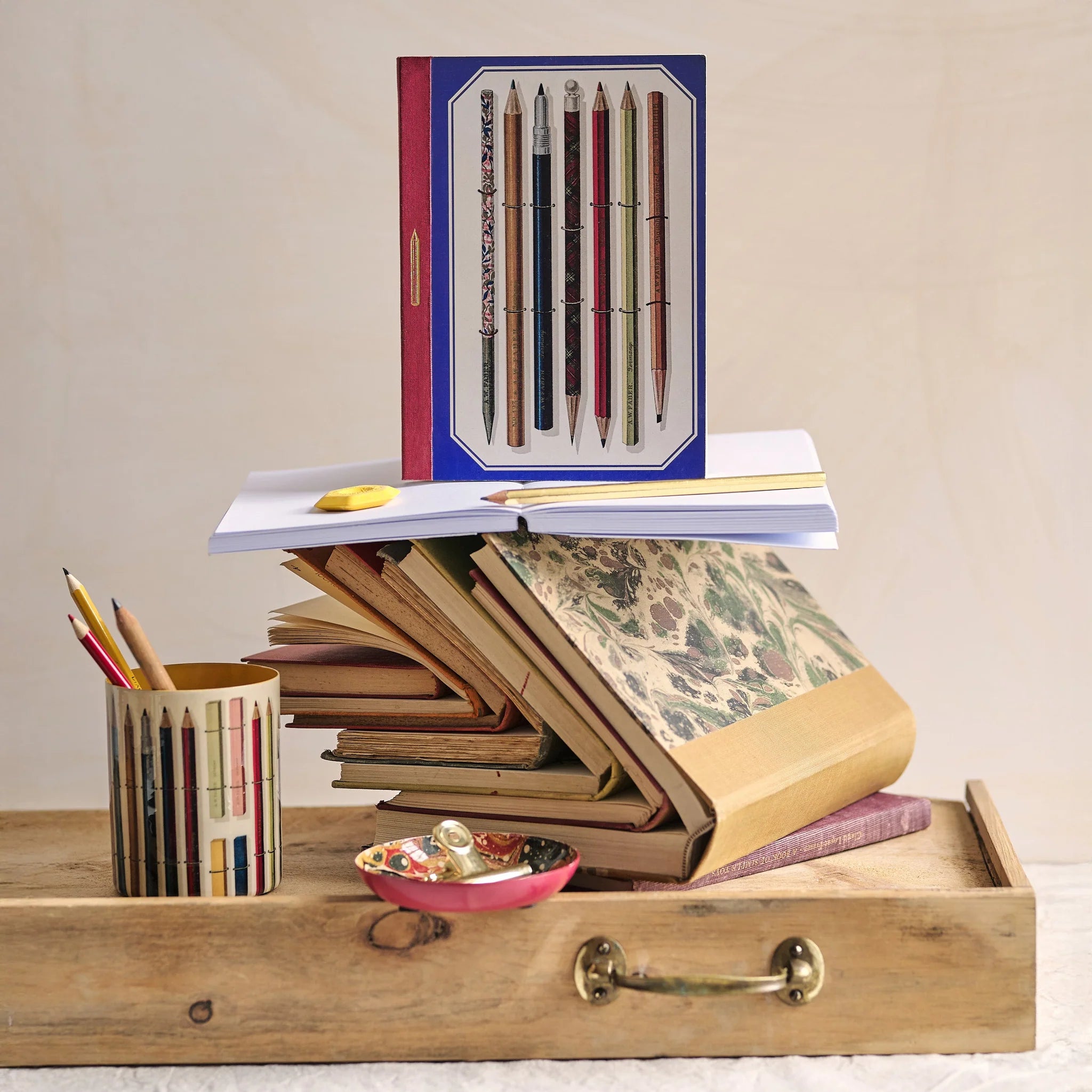 Vintage Pencils A5 Journal