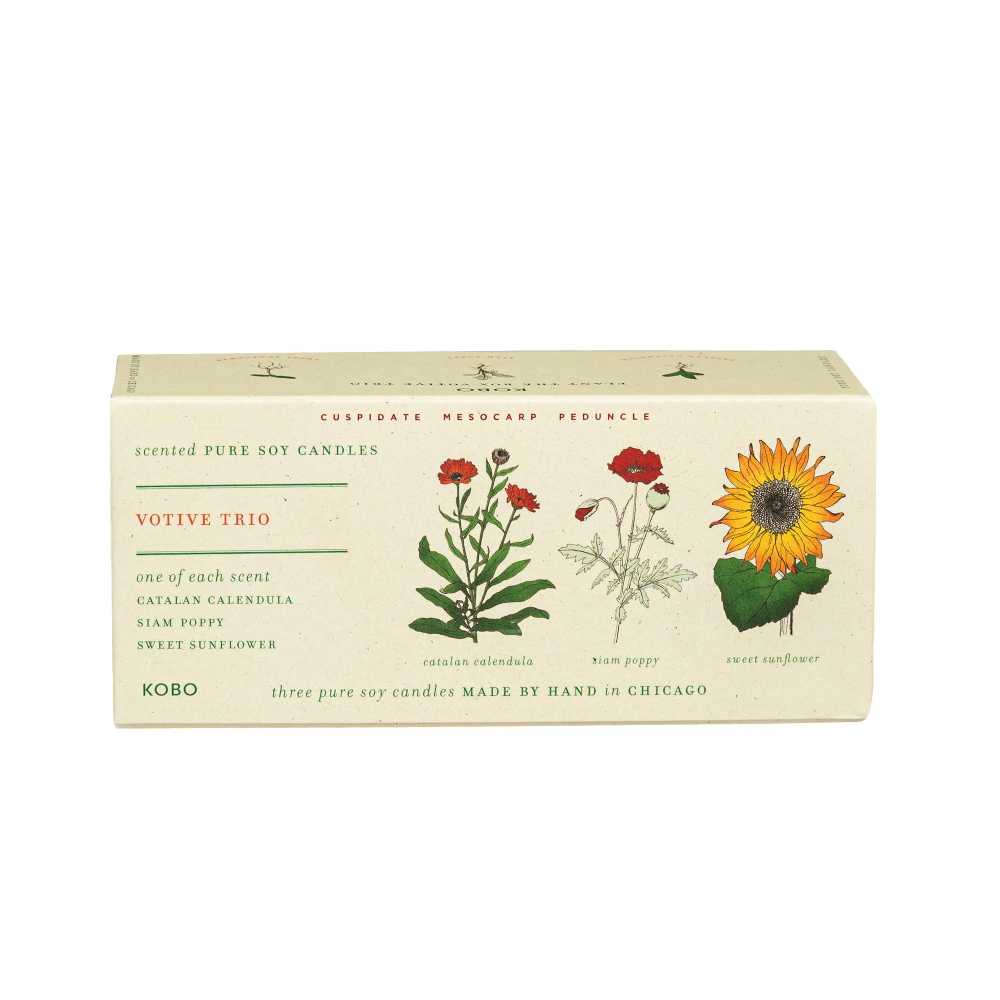 Plant the Box candle trio set