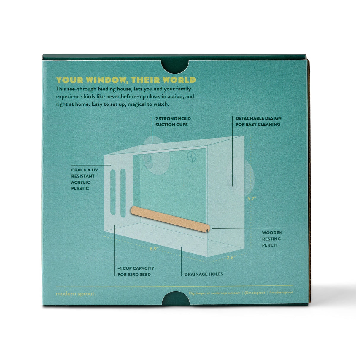 Birds on the Block Feeder - Mod Perch