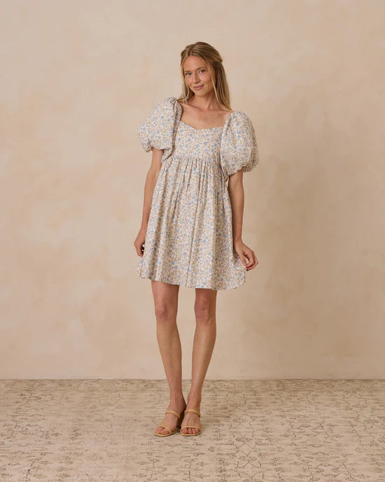 Isabella Dress- Blue Garden