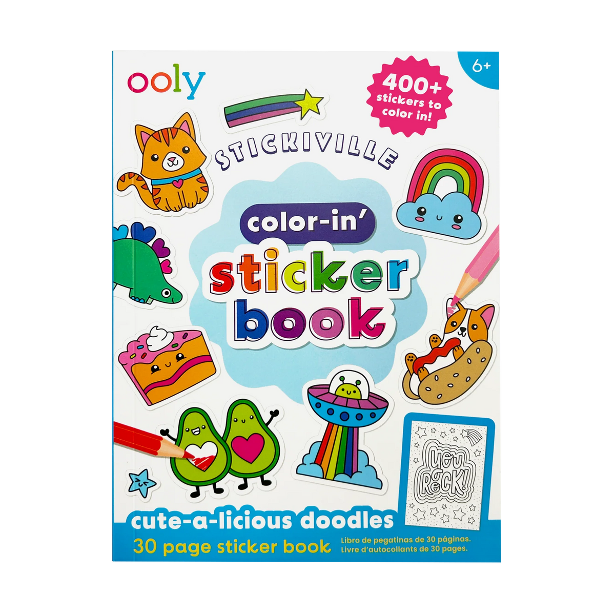 Stickiville Color-In' Sticker Book