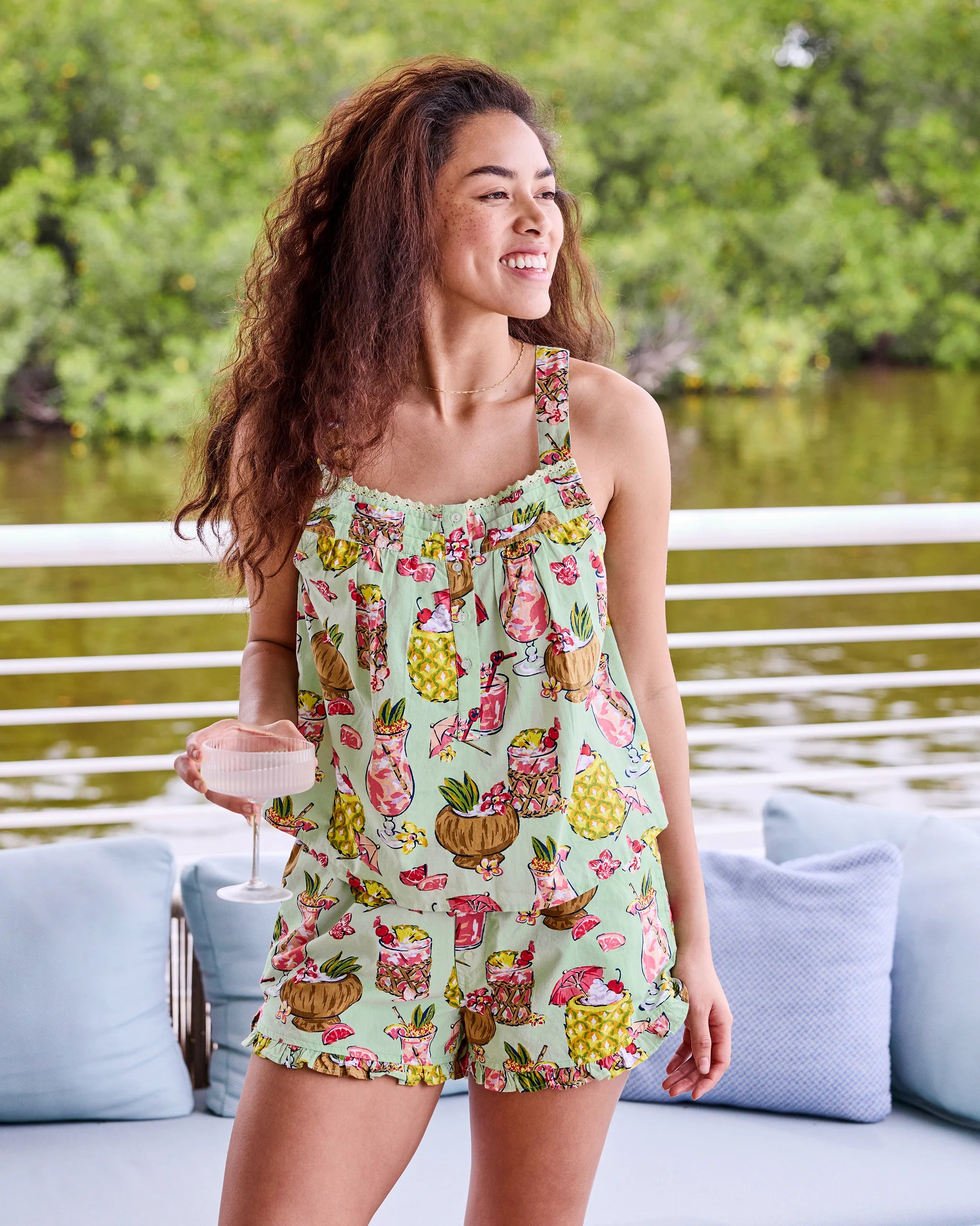 Back to Bed Short Set in Paradise Punch