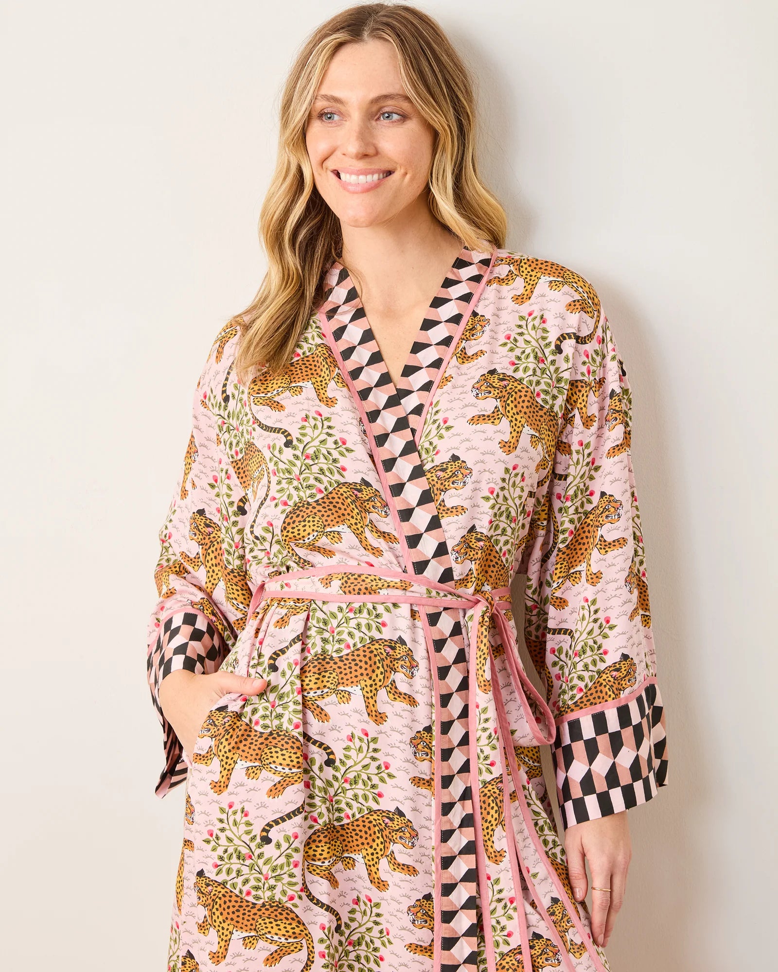 Eco Satin Robe in Bagheera