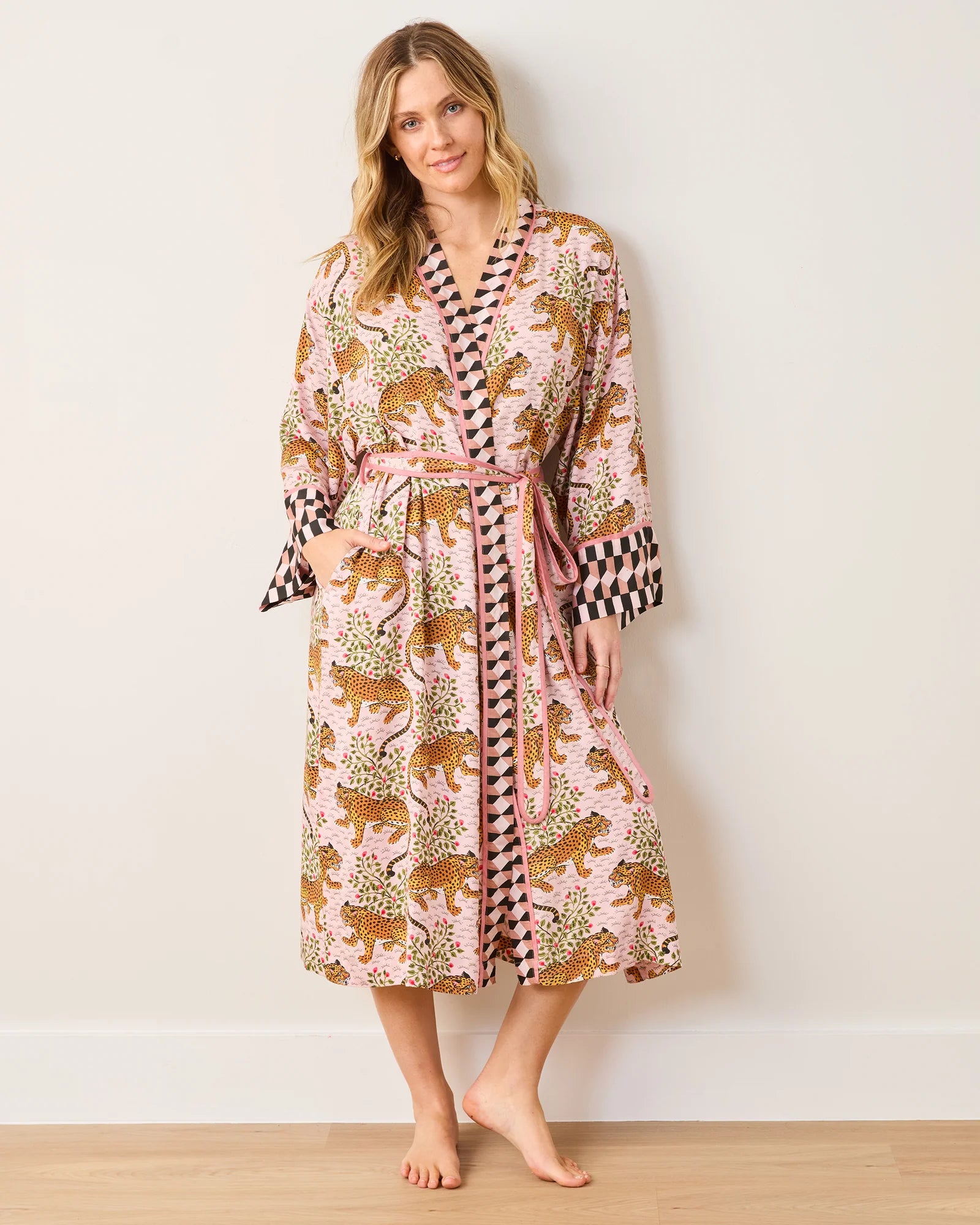 Eco Satin Robe in Bagheera