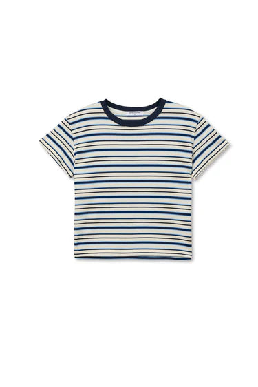 Dawn, ringer stripe tee