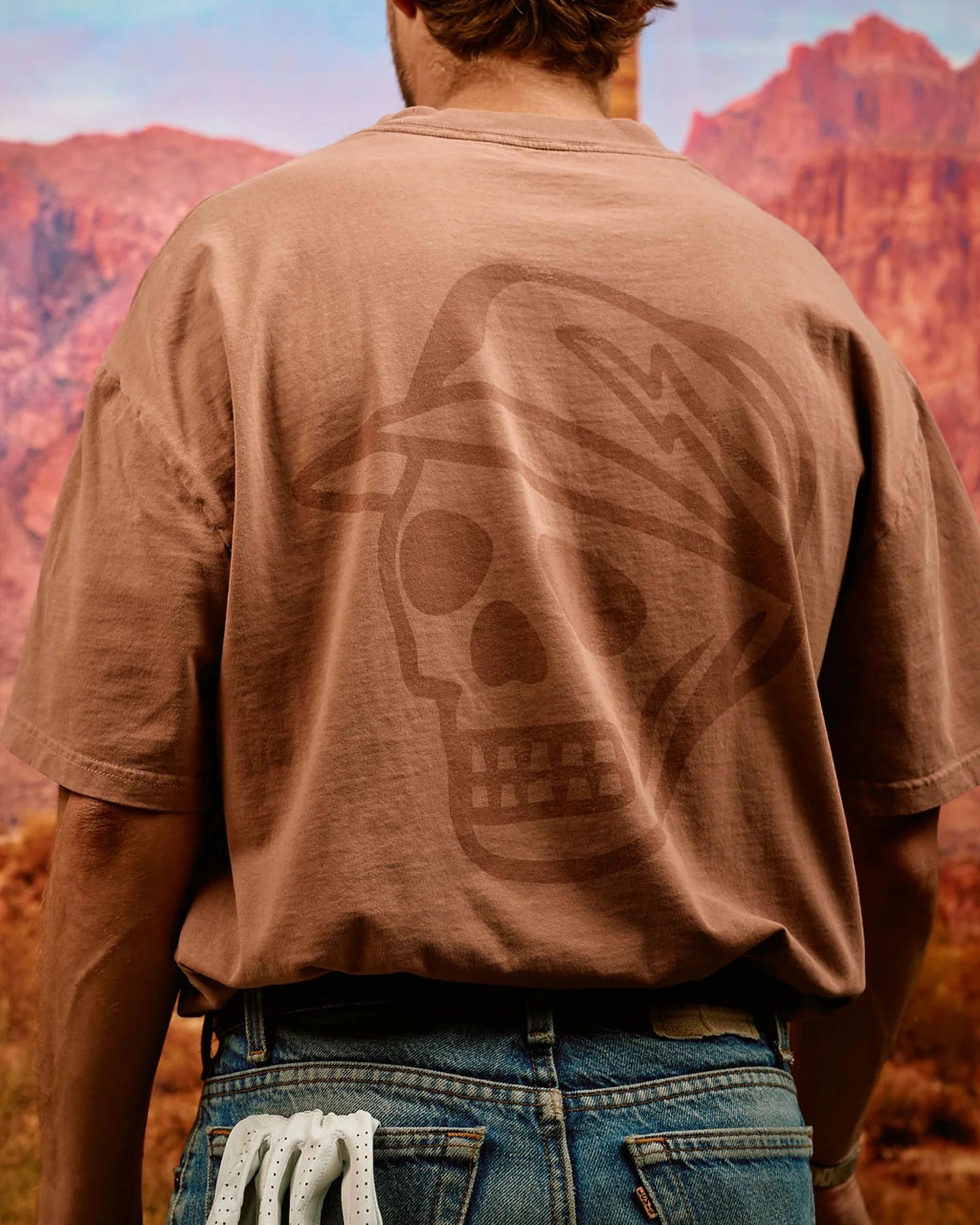 Faded Skull Caddie Tee