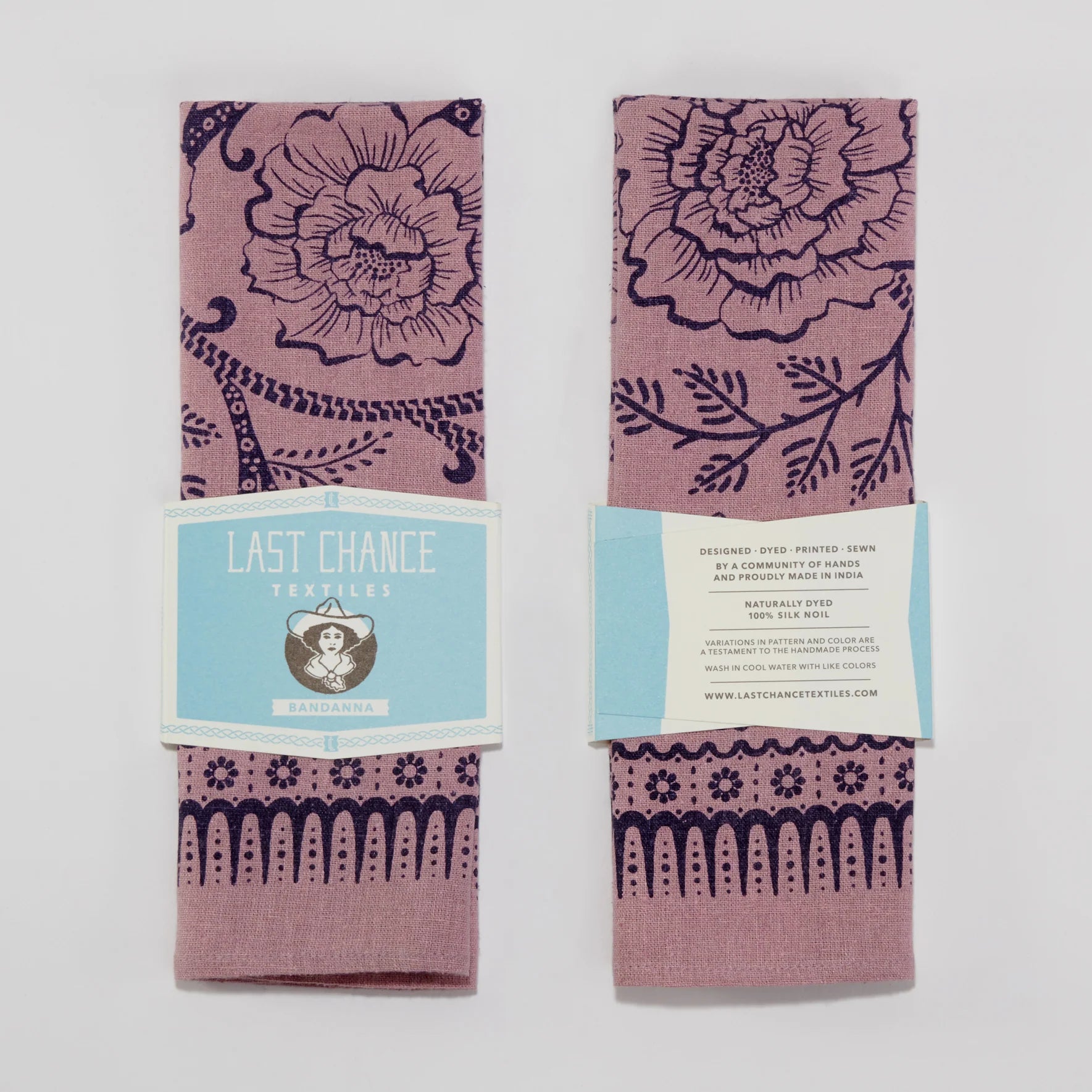 Natural Dye Silk Bandana