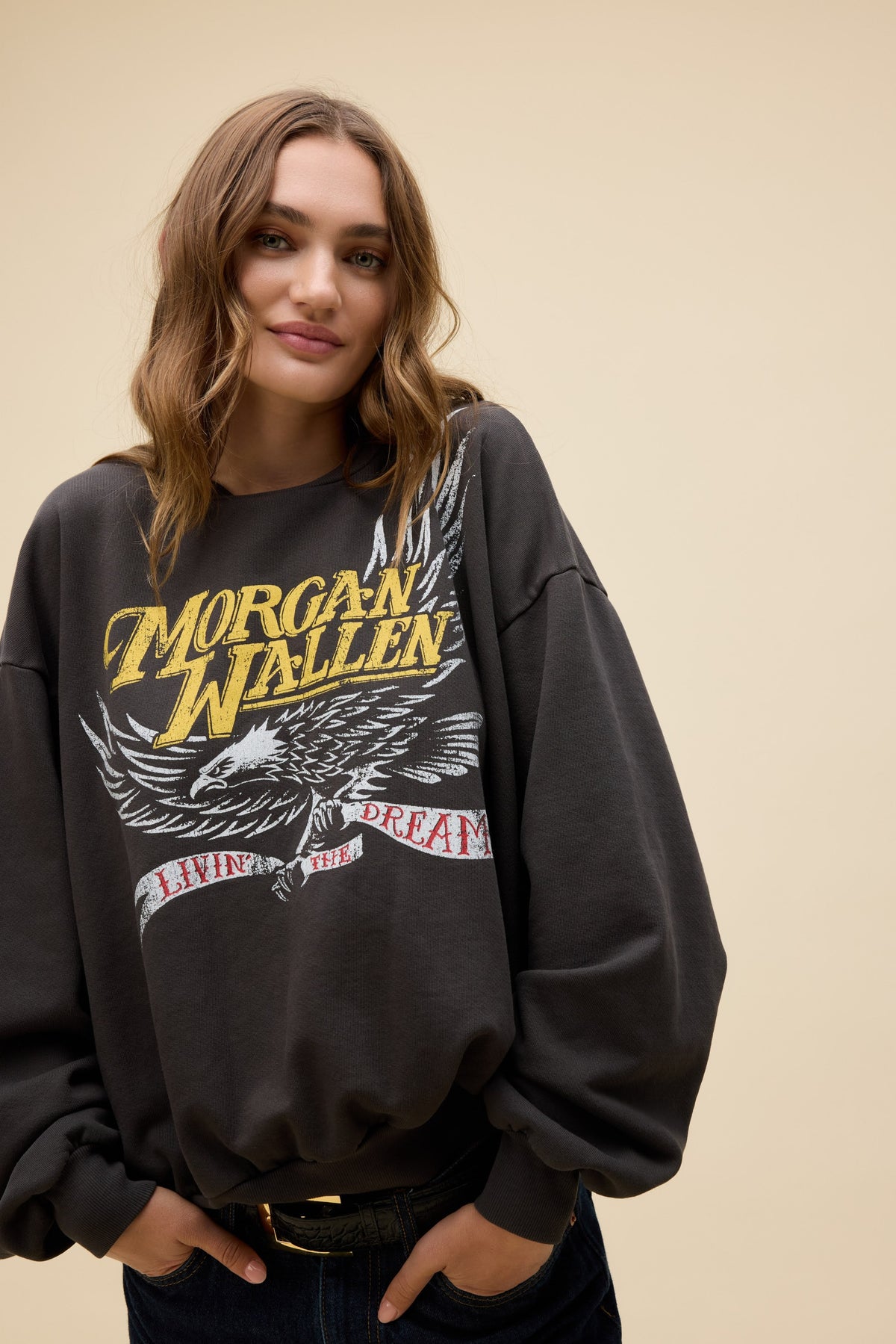 Morgan Wallen Eagle oversized crew – Skylar & Skyler