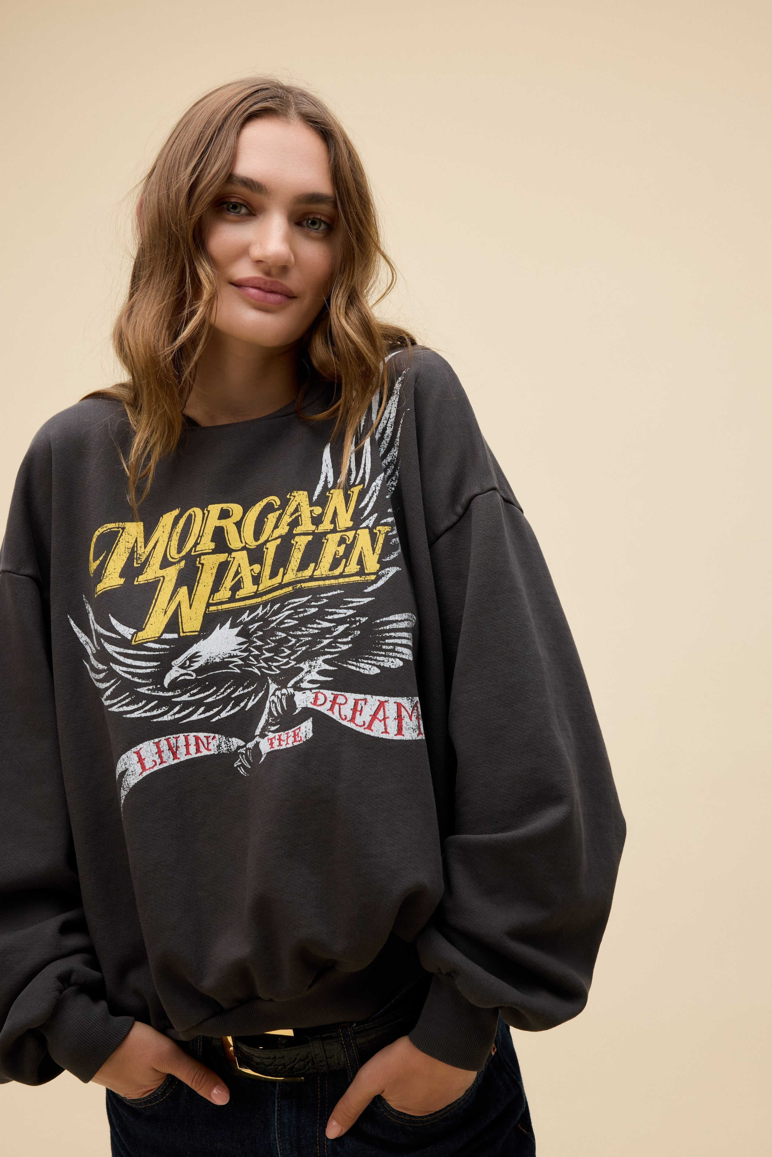 Morgan Wallen Eagle oversized crew