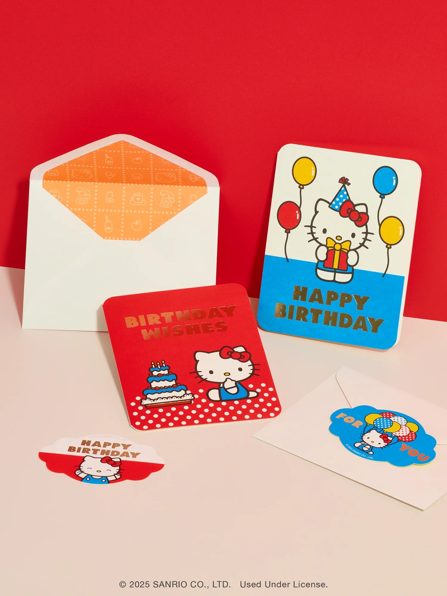 Retro Hello Kitty Happy Birthday Deluxe Greeting Card