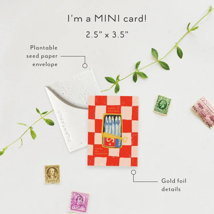 Sardines Mini Greeting Card