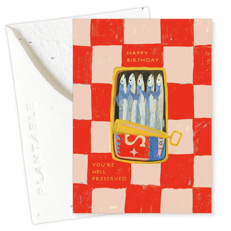 Sardines Mini Greeting Card