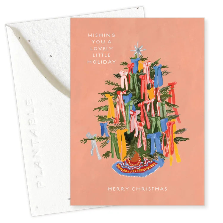 Christmas Bows Mini Greeting Card