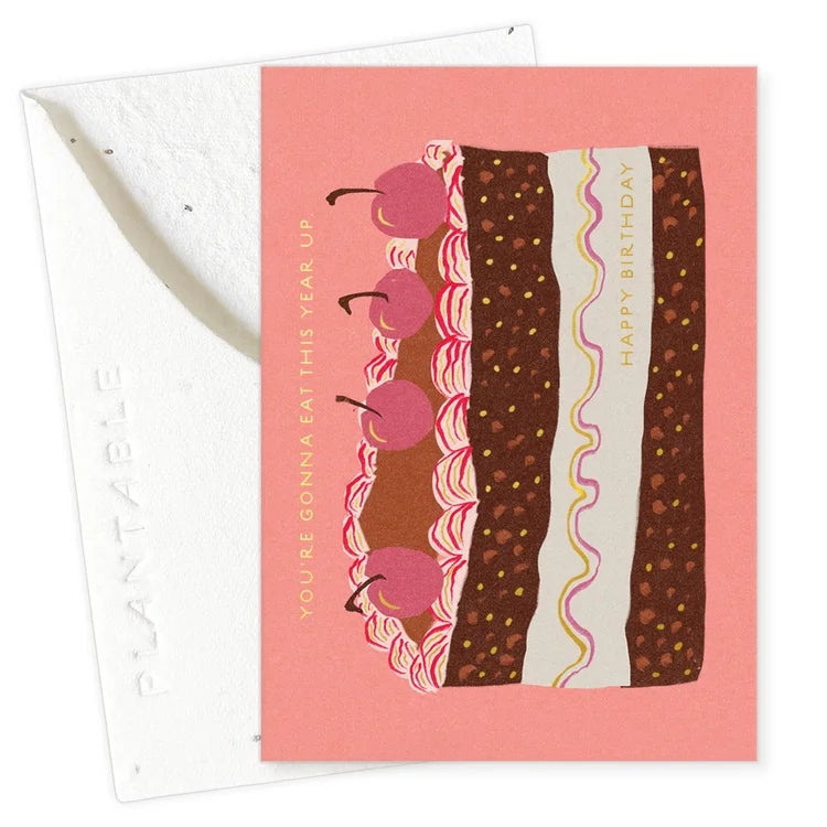 Slice of Cake Mini Greeting Card