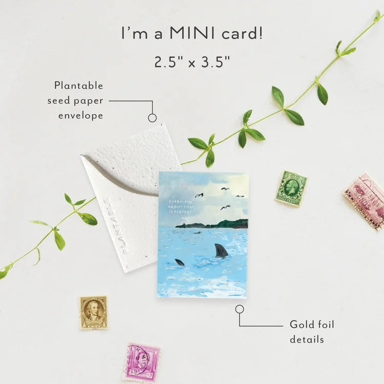 Fin Mini Greeting Card
