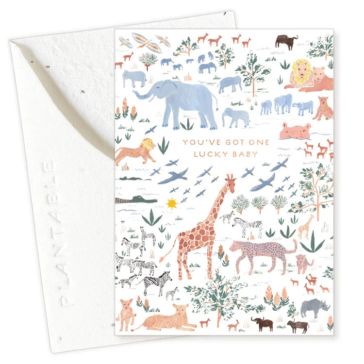 Lucky Baby Mini Greeting Card