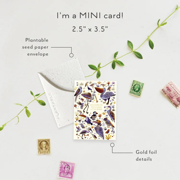 Little Bird Mini Greeting Card