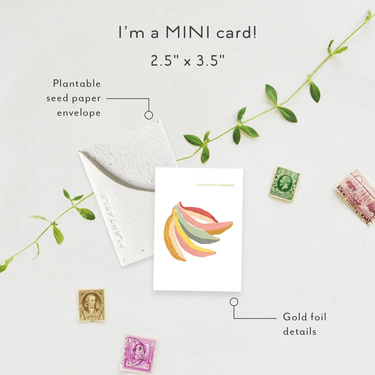 Bananas Mini Greeting Card