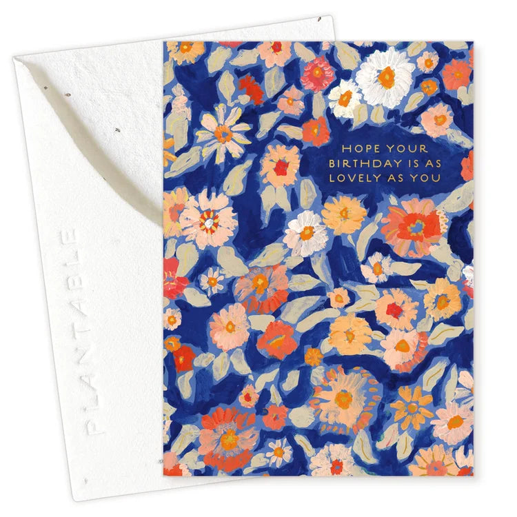 Wildflower Floral Mini Greeting Card