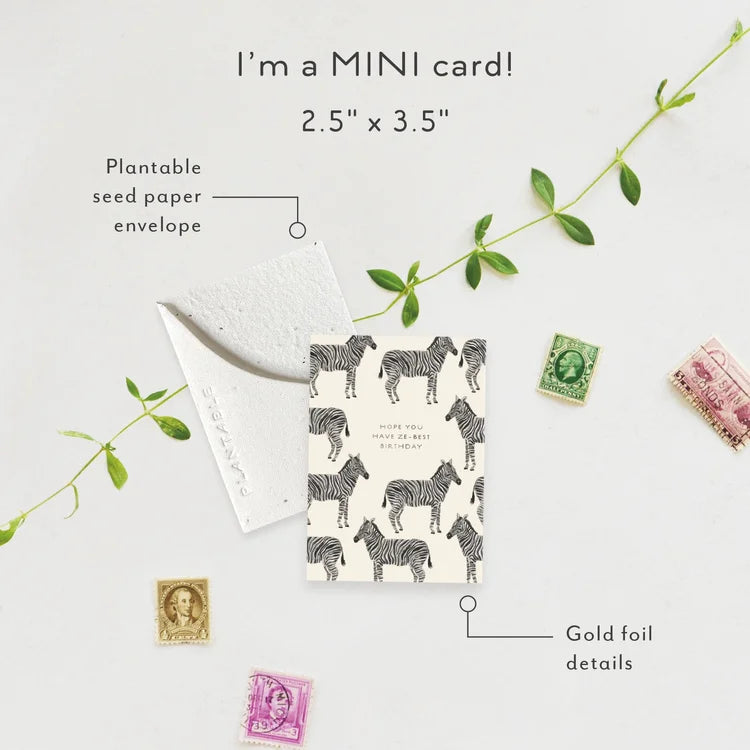 Ze-best Mini Greeting Card
