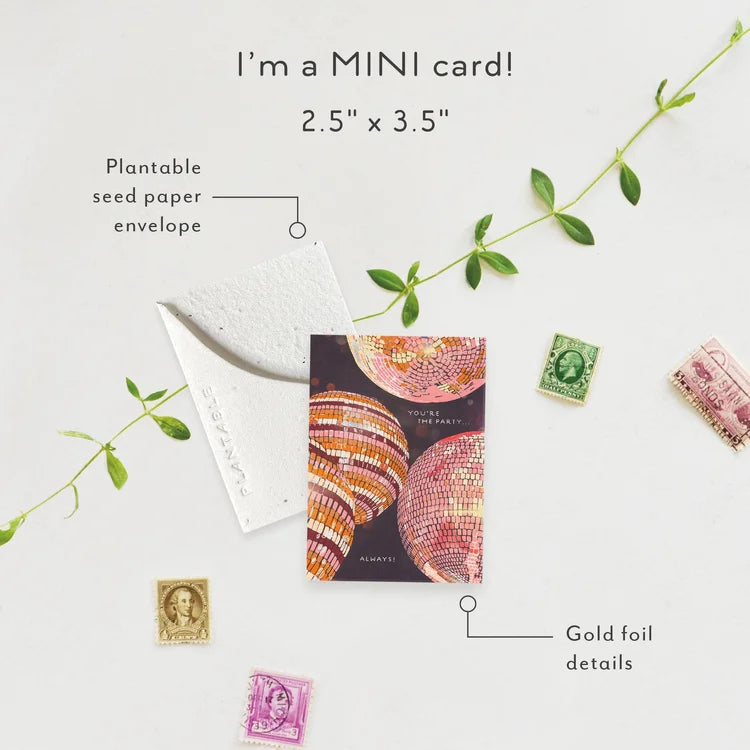 Disco Mini Greeting Card