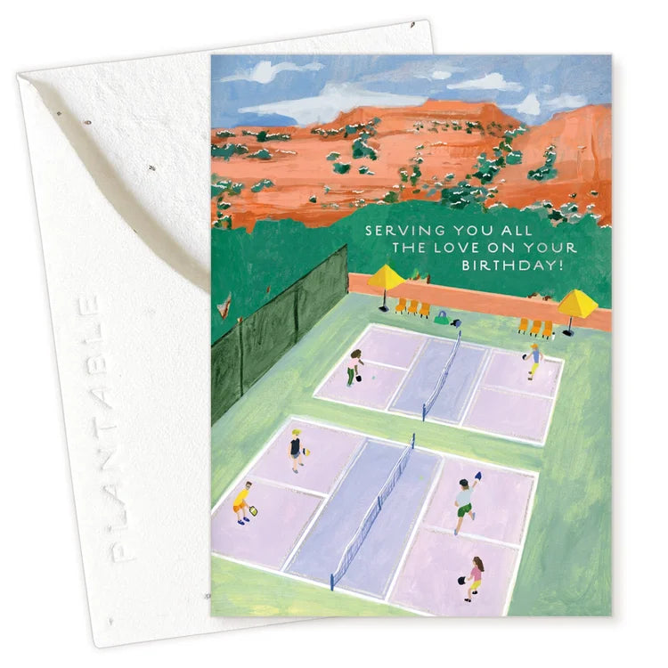 Pickleball Mini Greeting Card
