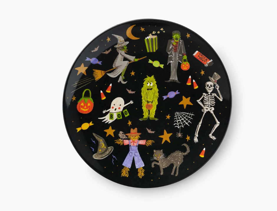 Halloween Melamine Assorted Dessert Plates