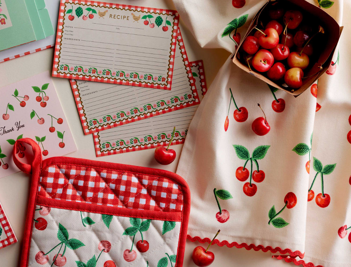 Cherries Tea Towel