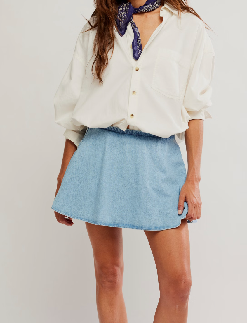 Paradise Found Denim Skort