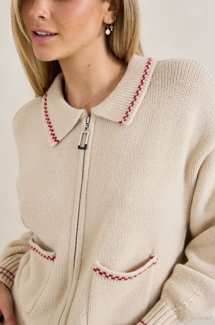 Frankie dual zip Cardigan
