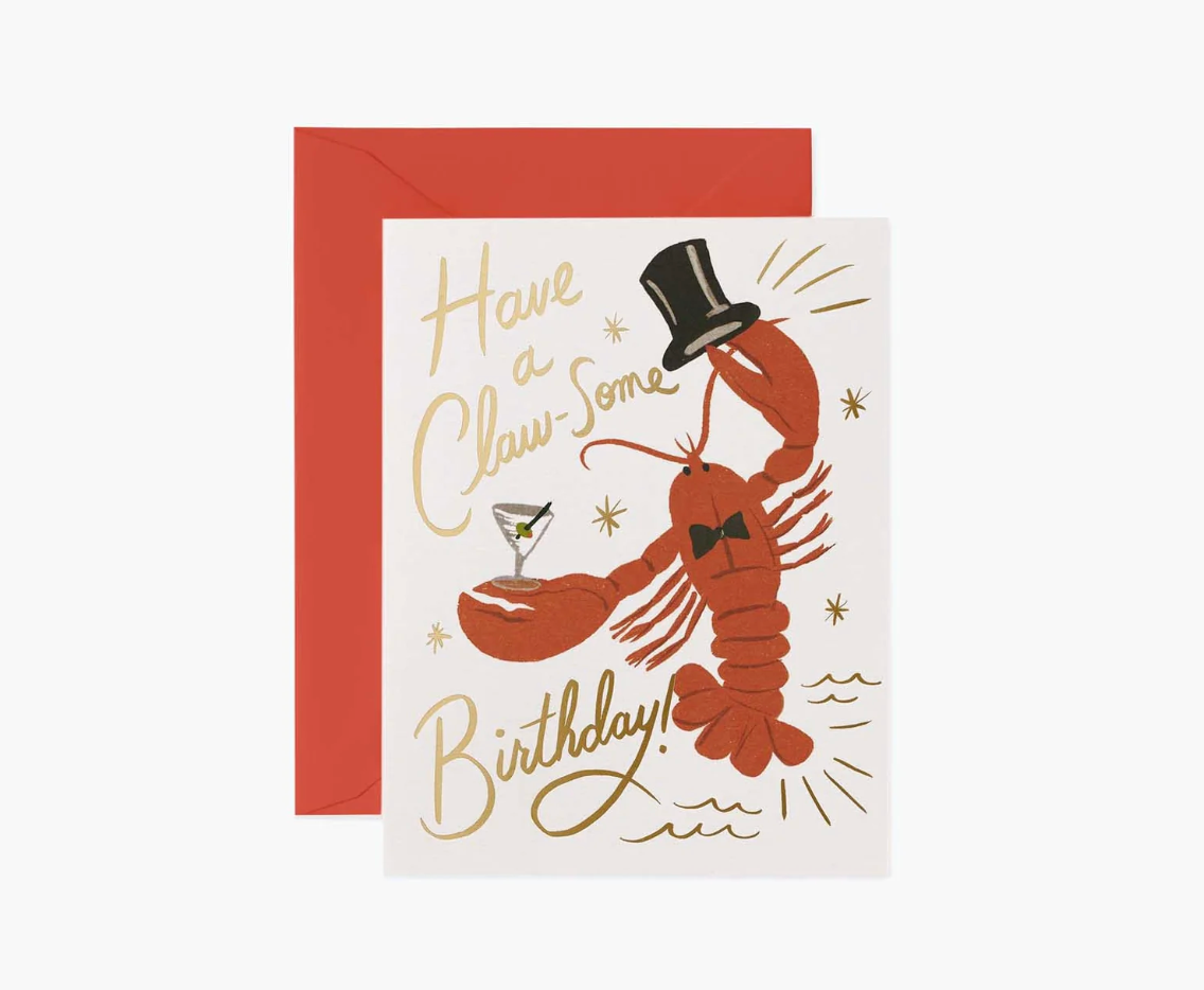 Claw-some Birthday Card