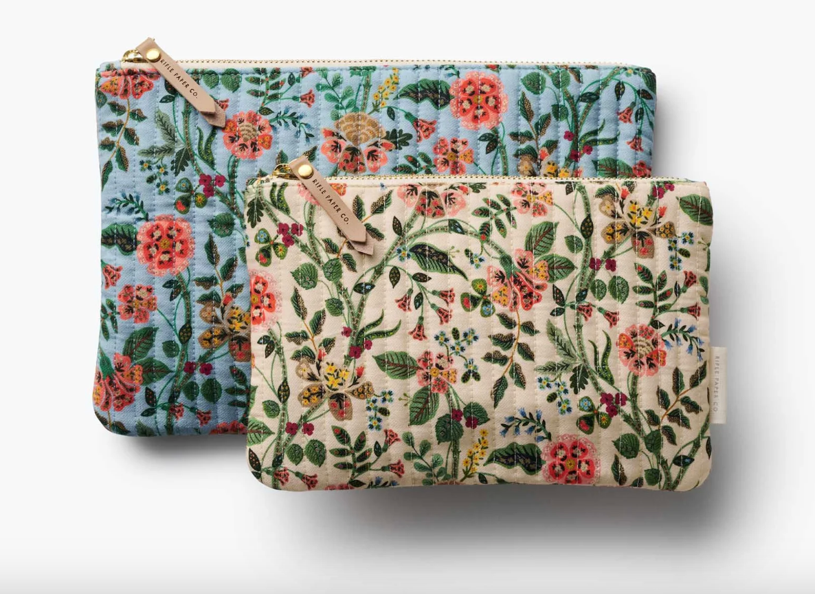Gracie Quilted Pouch Set