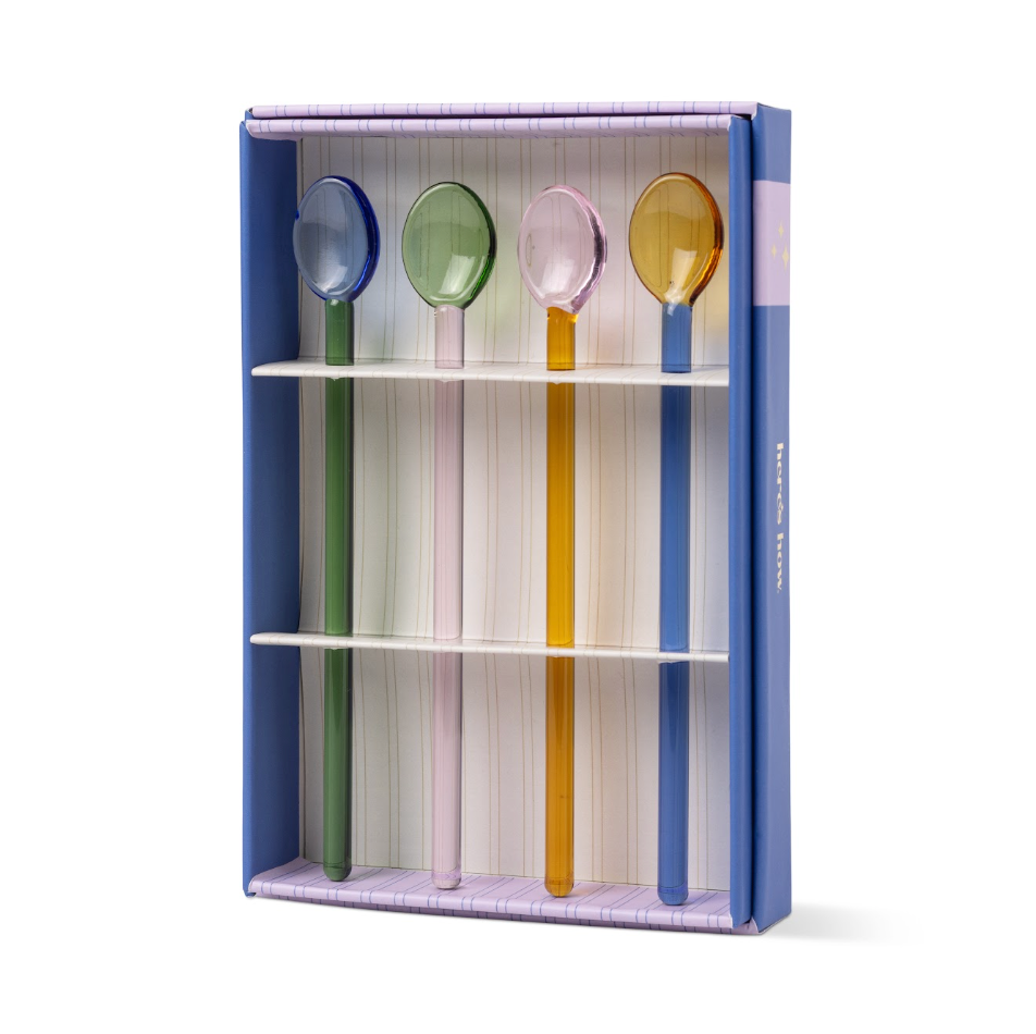 Suki Set of 4 Glass Spoons