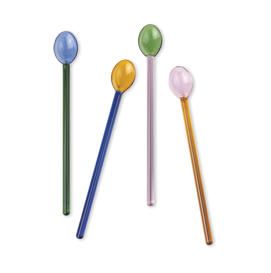 Suki Set of 4 Glass Spoons