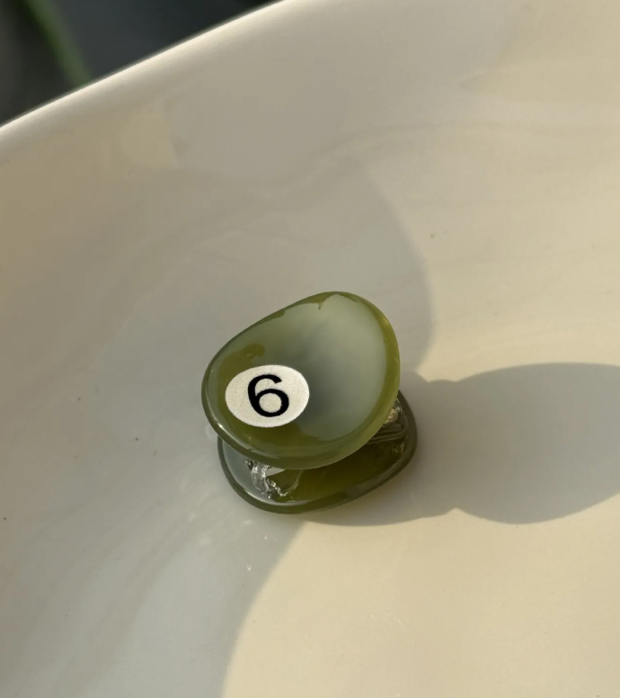 Mini Pool Ball Hair Clip