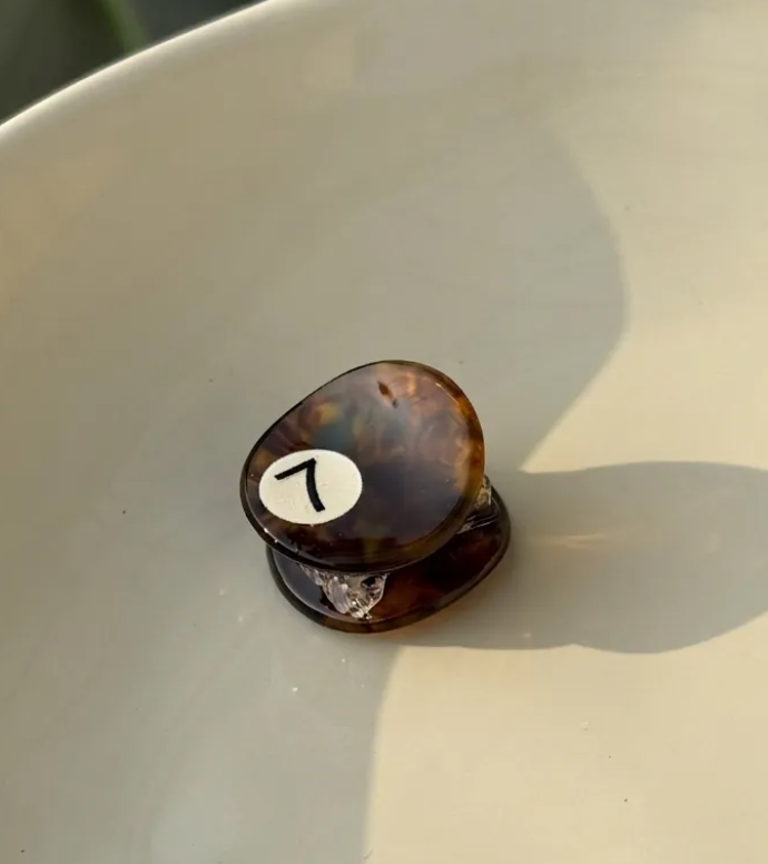 Mini Pool Ball Hair Clip