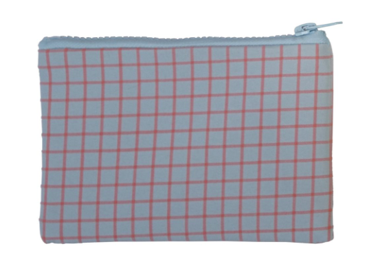Grid Zip Pouch