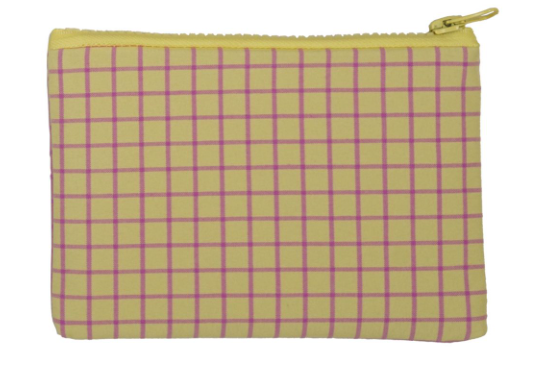 Grid Zip Pouch