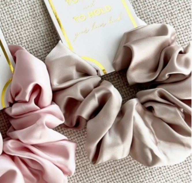 Silk Satin Soft Scrunchies