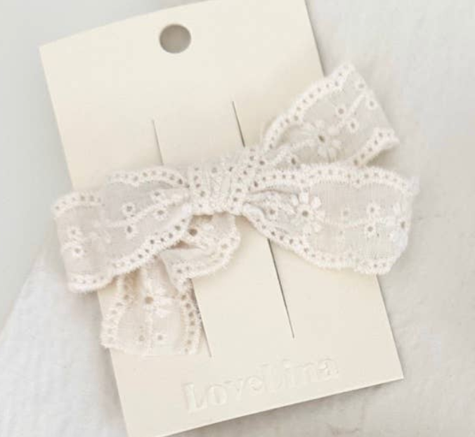 Classic Lace Bow Knot Hair Clip
