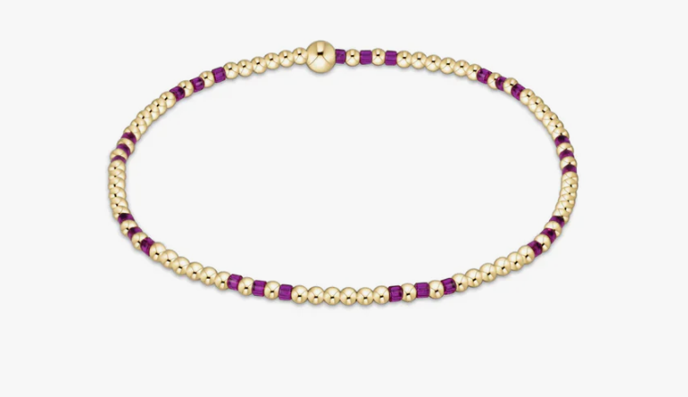 Hope Joy Pattern 2mm Bead Bracelet