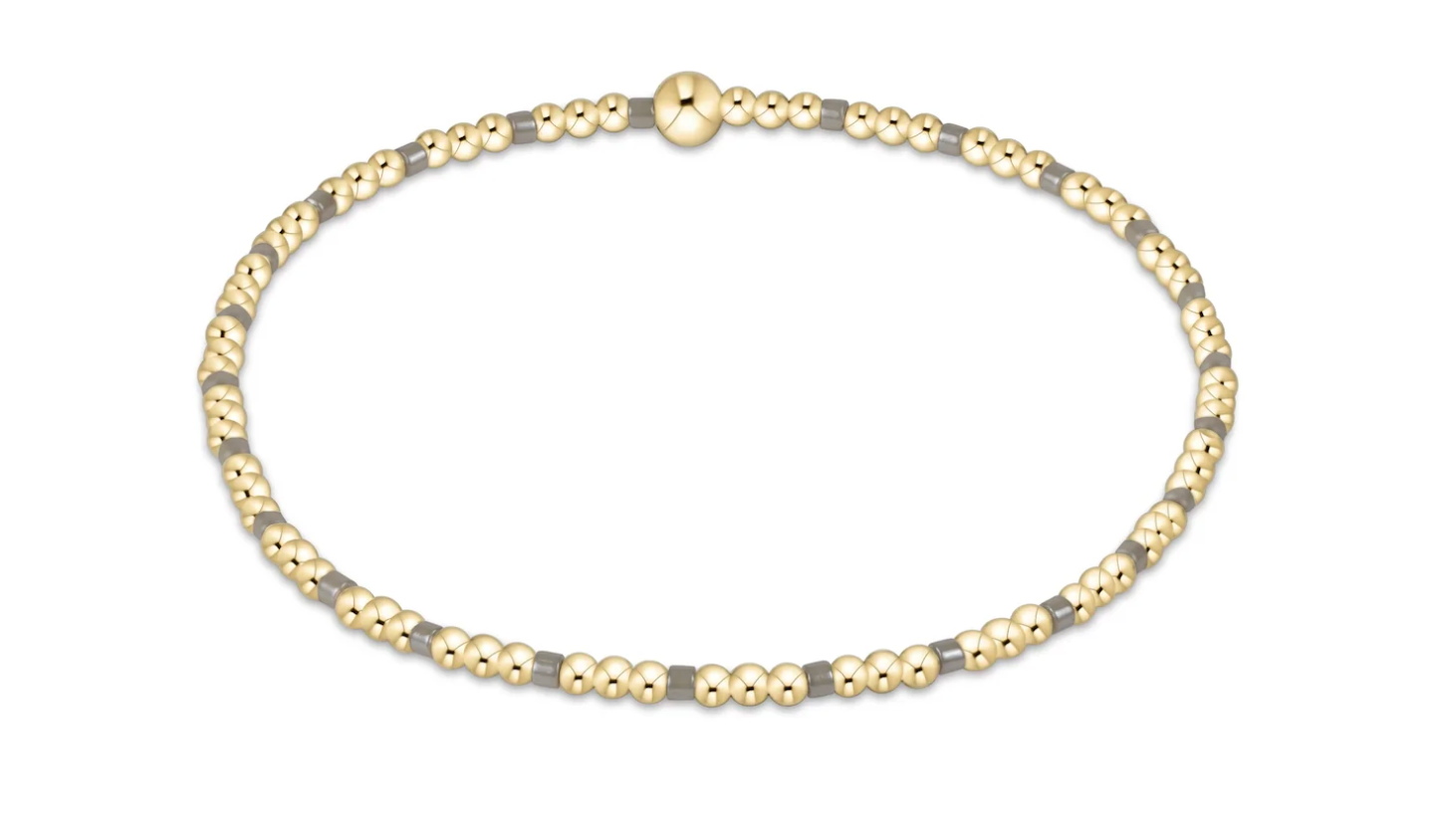 Hope Sincerity Pattern 2mm Bead Bracelet