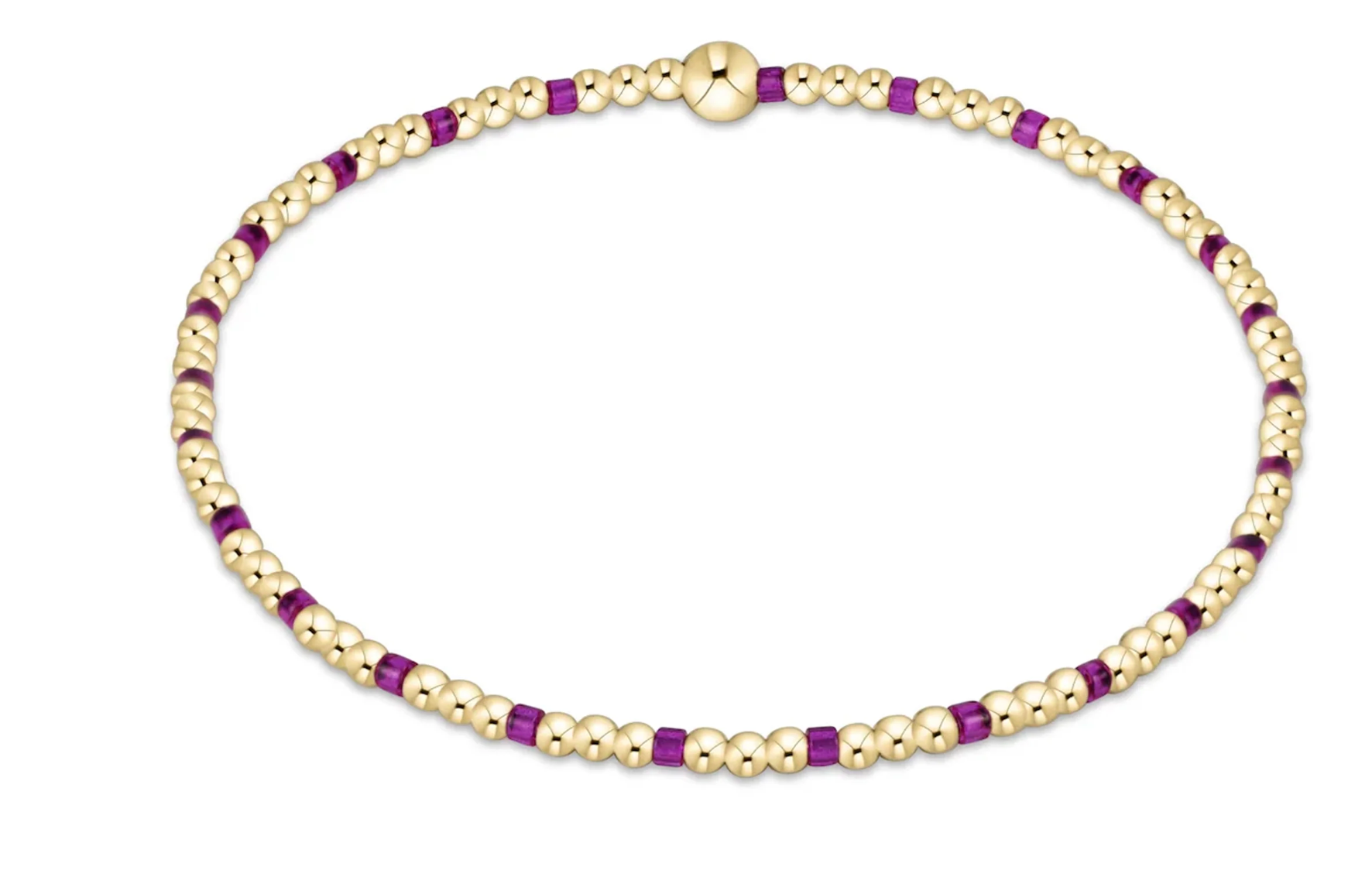 Hope Sincerity Pattern 2mm Bead Bracelet