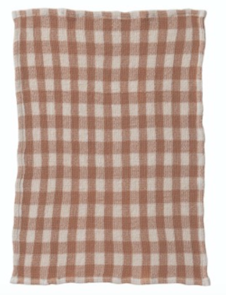 Cotton Waffle Weave TeaTowel, gingham
