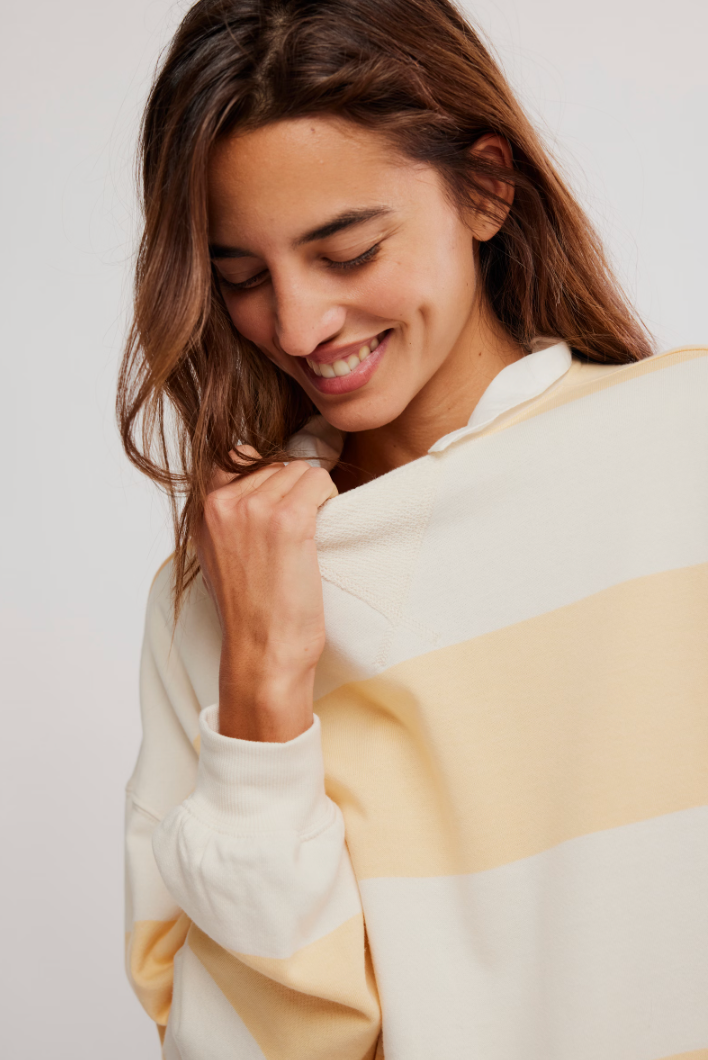 Classic Striped Oversized Crew