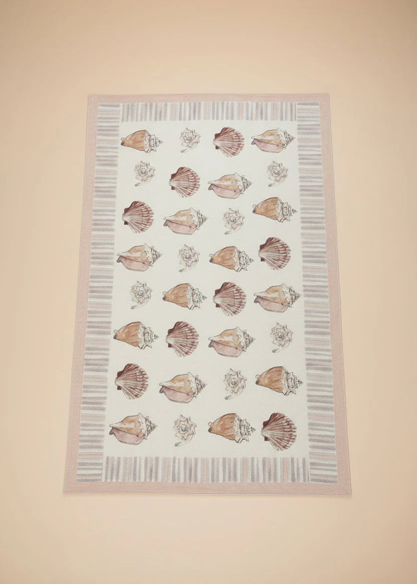 Hand-Drawn Seashell Sarong